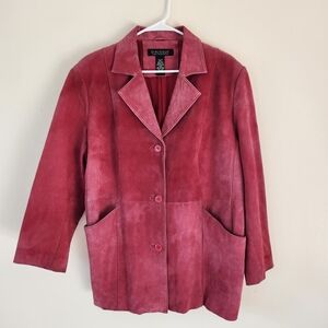 Dialogue Women's Rose Suede Blazer